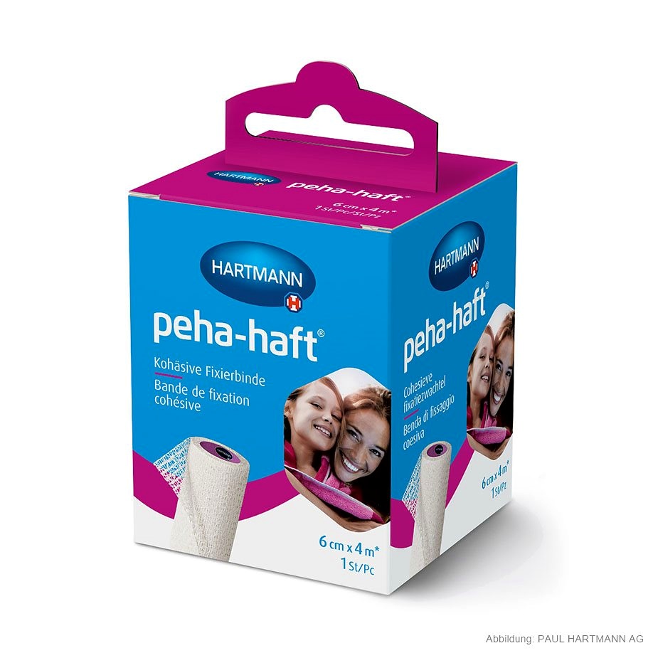 Peha-haft Fixierbinde 4 m x 6 cm, einzeln verpackt
