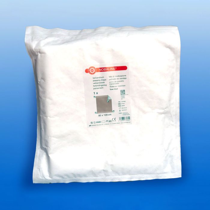 [NOB 771812] NOBALINE-Tuch 80 x 120 cm steril Aluminiumbeschichtetes Verbandtuch