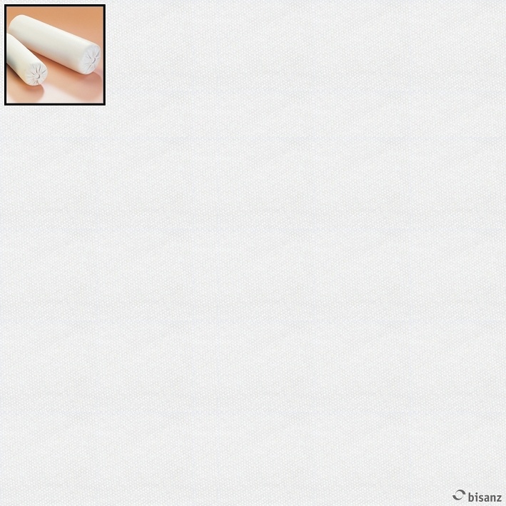 Trikotbezug weiß für Rollen 50 x 15 cm Ø, mit seitl. Gummizug