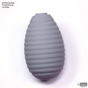 Druckball (latexfrei) schwarz mit Rillen