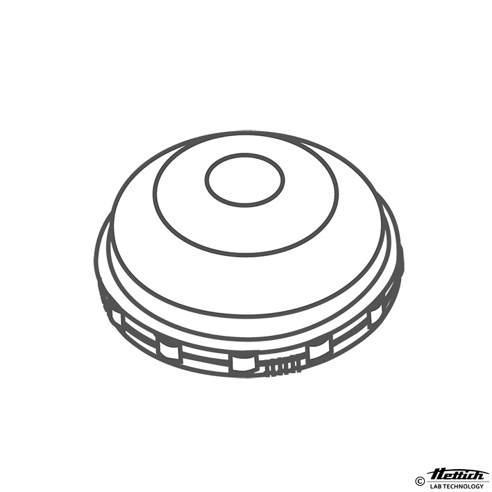 [HET 1751] Hygienedeckel, PEI, für Nutgehänge 1752 Mit Bioabdichtung