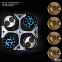 Ausschwingrotor 4-fach, ohne Gehänge Winkel 90°