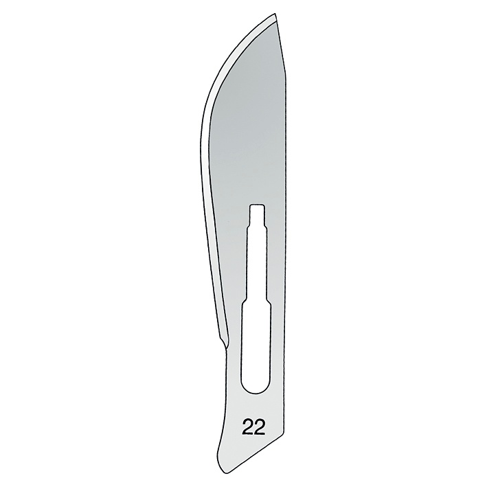[MAR 101552204] Einmal-Skalpellklingen martin Fig. 22 Steril (100 Stck.)