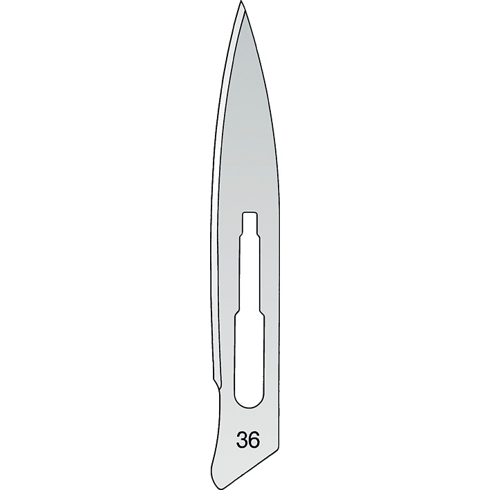 [MAR 101553604] Einmal-Skalpellklingen martin Fig. 36 Steril (100 Stck.)