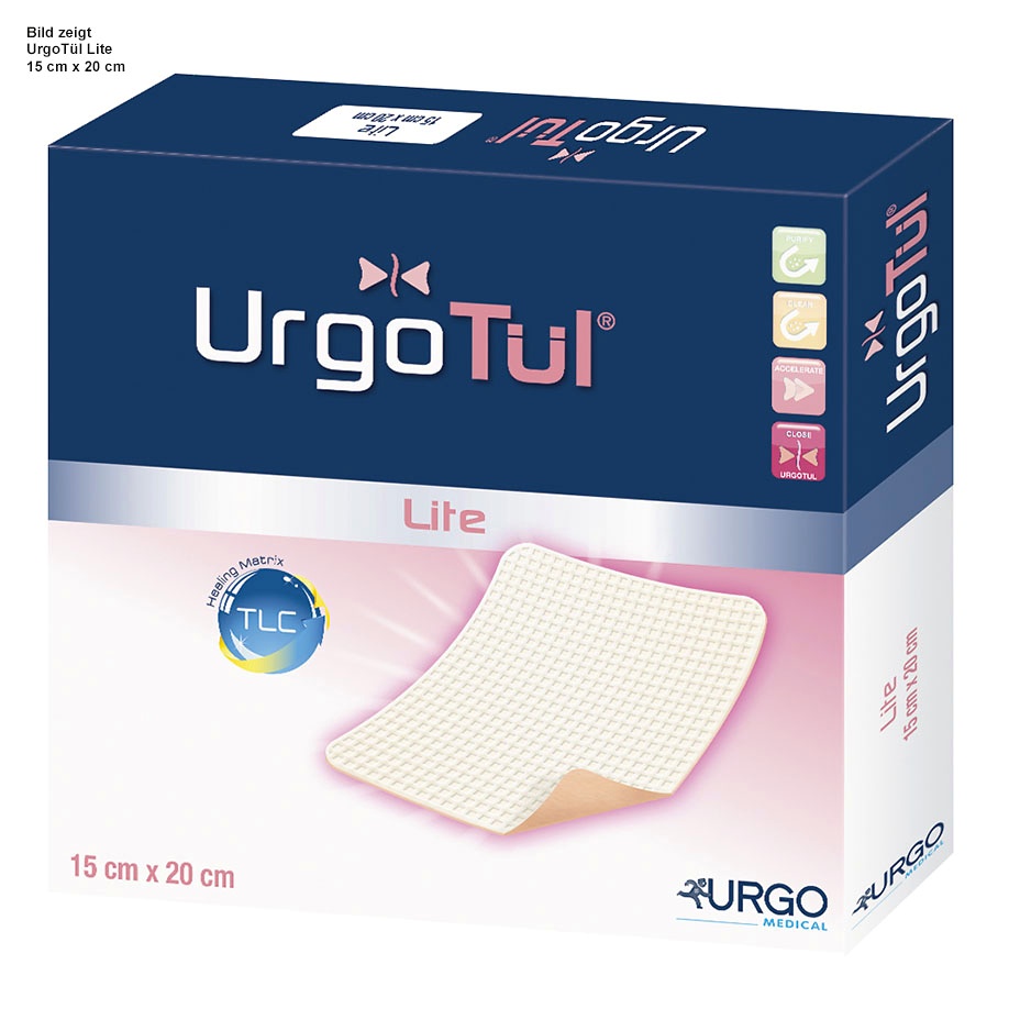 UrgoTül Lite Schaumstoffverband 10 x 12 cm (20 Stck.)