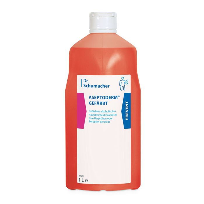 [DSM 00-502OP-010] Aseptoderm gefärbt 1 Ltr. Descoflexflasche Hautdesinfektion
