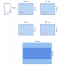 OPS Ultimate Basis-Set, blau Steril, 3-lagig (16 Sets)