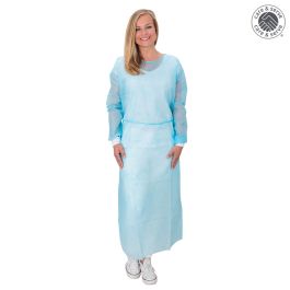 [WIR 25305524] WiroREPEL KNIT PP+PE Kittel Mit Strickbündchen blau XL (10 Stck.)