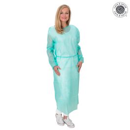 [WIR 25306514] WiroREPEL FLEX PP+PE Kittel Mit Gummizugbündchen grün XL (10 Stck.)