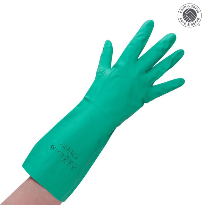 [WIR 40453612] WiroDEFEND 28 Nitril Chemikalienschutzhandschuhe Gr. M/8 grün