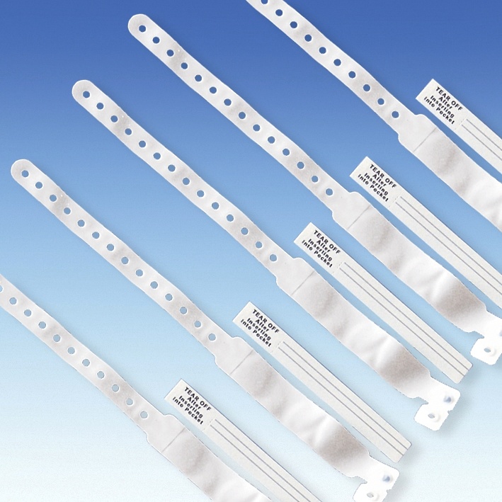 [WIR 95901402] WiroBIG IDENT Erwachsenen Patientennamensbänder weiß (250 Stck.)