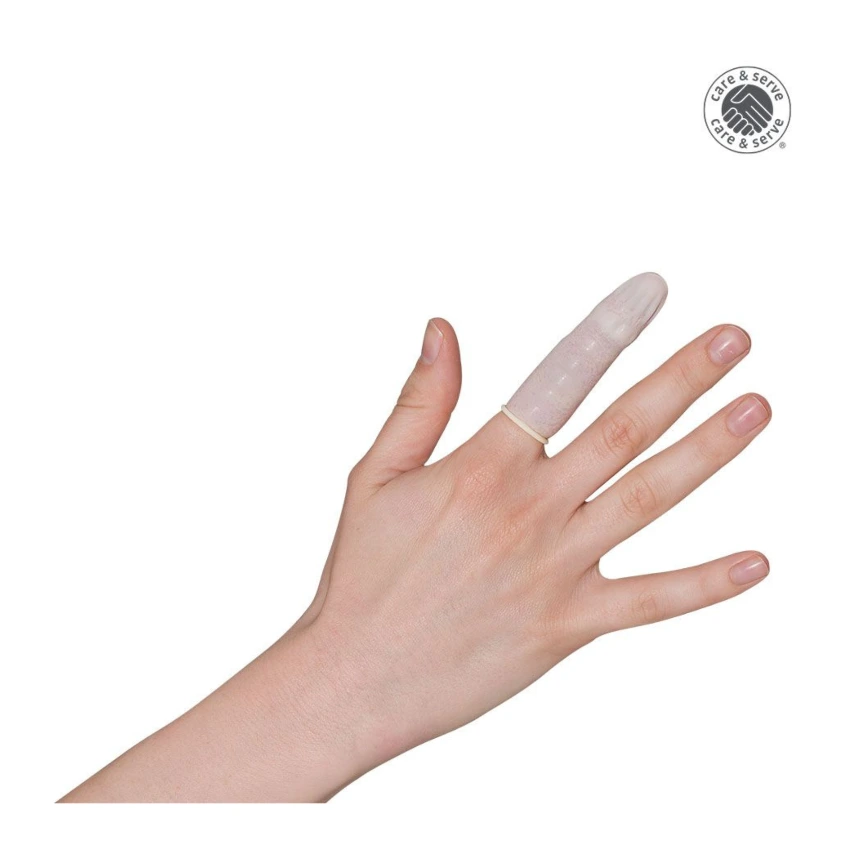 WiroTIP PF Fingerlinge Latex M Gr. 3 (100 Stck.)