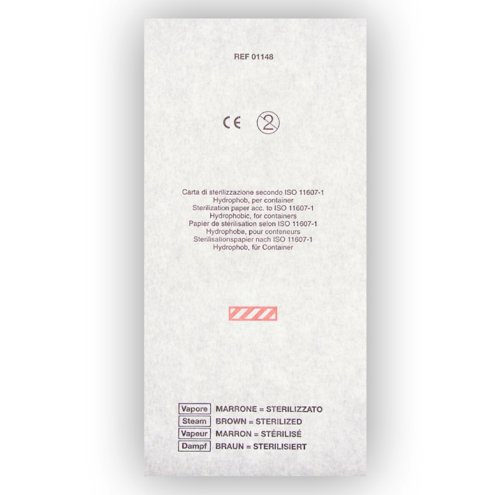 [STE 01148] Containerfilter 11,8 x 23,5 cm, mit Dampf-Indikator spitze Ecken (200 Stck.)