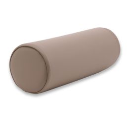 Nacken- und Knierolle Luca, 40 x 13 cm Mit Kunstlederbezug taupe