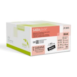 SABAglyde 3-0=2 ungefärbt monofil Nahtmaterial Fadenlänge 70 cm (24 Stck.)