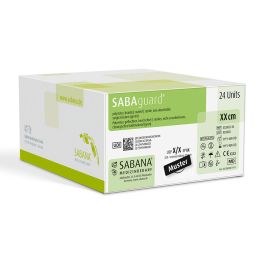 [SAB S6F75DZ22-24] SABAguard 3-0=2 grün geflochen Nahtmaterial Fadenlänge 75 cm (24 Stck.)