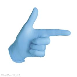 [LOH 155362] Sentina Azure Nitrile U.-Handschuhe Unsteril PF Gr. 7-8 M (100 Stck.)