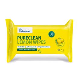 Pureclean Lemon Wipes Feuchte Allzwecktücher (80 Tücher)