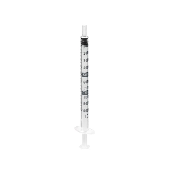 [PET 9162909V] Omnifix H Spritzen 1 ml für 10.000 I.E. Ohne Kanüle (100 Stck.)