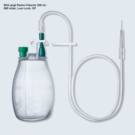 Redon-Flaschen 600 ml, 980mbar Luer-Lock, OP, steril (30 Stck.)