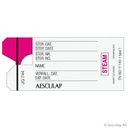 Indikatorplomben mit Kleberücken und Prozessindikator Dampf, weiß (1000 Stck)