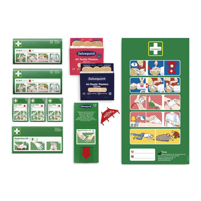 Cederroth Nachfüllpack für Erste Hilfe Tafel