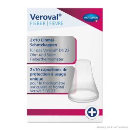 [HAP 925481] Veroval 2in1 Infrarot-Fieberthermometer Schutzkappenset (20 Stck.)