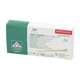 [HRZ 1090701G] Cervix Ayre Spatel 175 x 10 x 1,65 mm Unsteril, Spatelform F (100 Stck.)