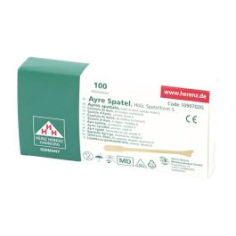 [HRZ 1090702G] Cervix Ayre Spatel 175 x 7,5 x 1,65 mm Unsteril, Spatelform S (100 Stck.)
