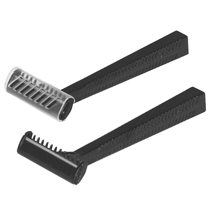 [MEG 142008] Einmal-Rasierer unsteril einschneidig Schwarz (100 Stck.)