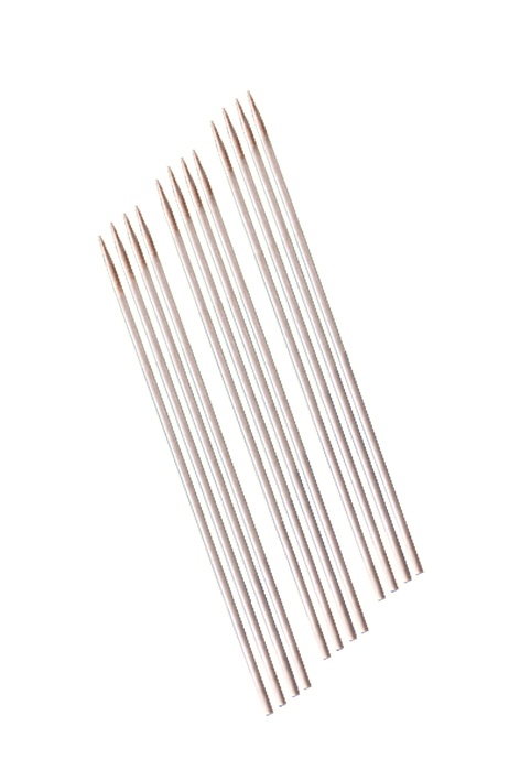 [MEG 155115] Watteträger Hartholz einseitig spitz 15 cm, Ø 3 mm (100 Stck.)