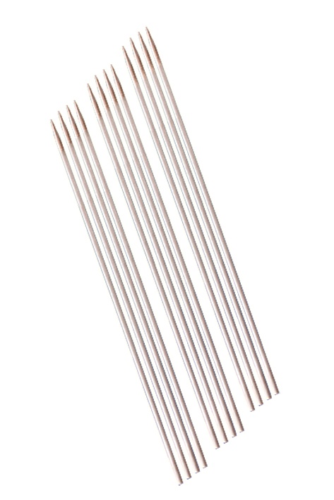 [MEG 155220] Watteträger Hartholz einseitig spitz 25 cm, Ø 3 mm (100 Stck.)