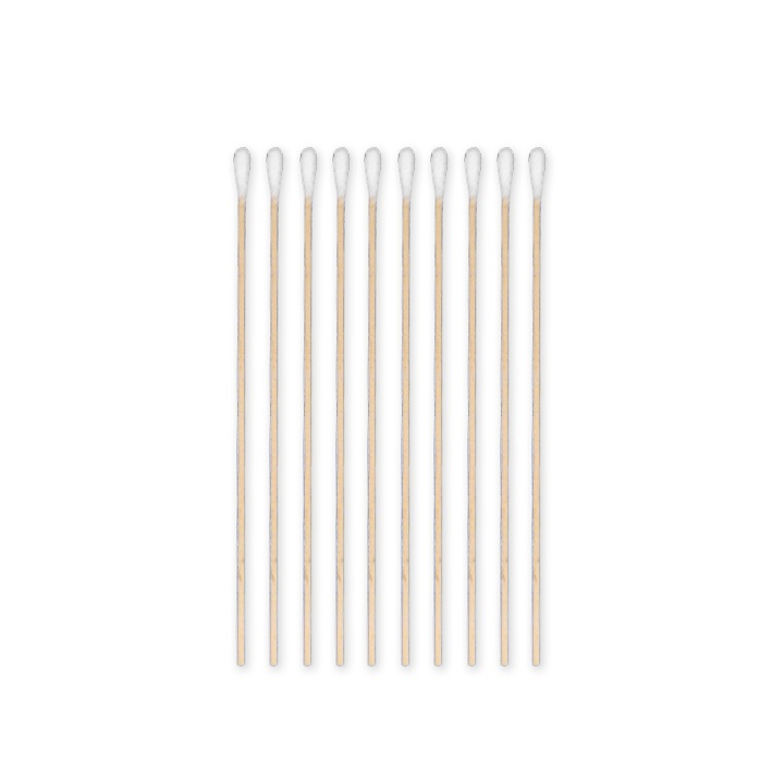 [MEG 156015] MEDI-WOOD Wattestäbchen Holz, 15 cm lang Ø 2,5 mm, Wattekopf Ø 4 mm (100 Stck.)