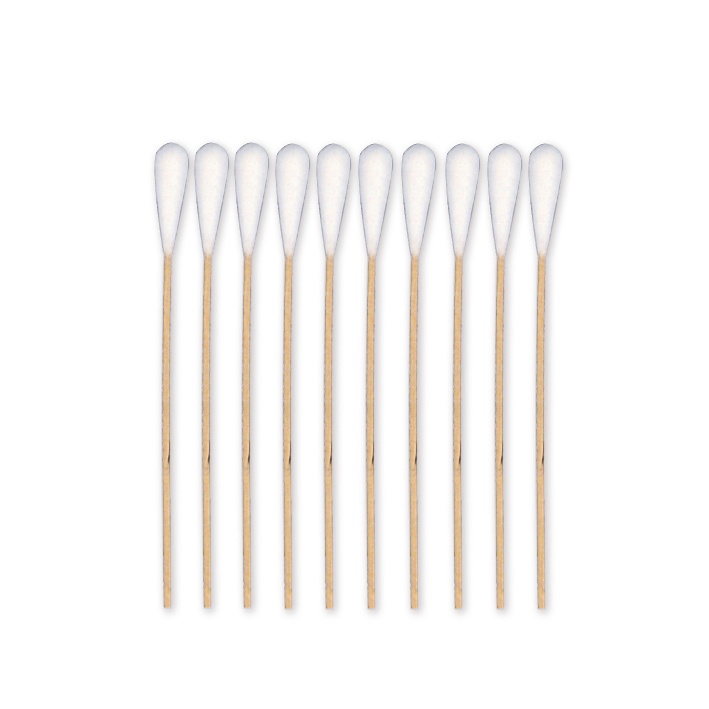 [MEG 157422] MEDI-WOOD Wattestäbchen Holz 15 cm lang Ø 2,5 mm, Wattekopf Ø 10 mm (50 Stck.)