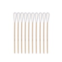 MEDI-WOOD Wattestäbchen Holz 15 cm lang Ø 2,5 mm, Wattekopf Ø 10 mm (50 Stck.)