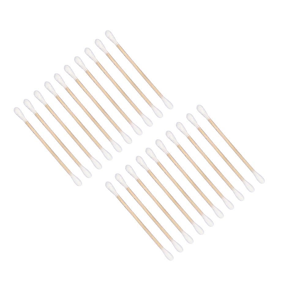 MEDI-WOOD Wattestäbchen Holz, 7 cm lang Ø 2,2 mm, Wattekopf Ø 4 mm (100 Stck.)