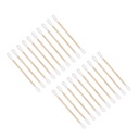 MEDI-WOOD Wattestäbchen Holz, 7 cm lang Ø 2,2 mm, Wattekopf Ø 4 mm (100 Stck.)