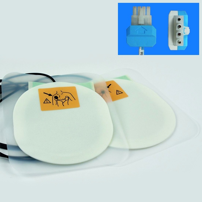 [MEG 164301] Einmal-Multifunktions-Defi-Elektroden Röntgenfähig für Erw. Über 25kg (1 Paar)