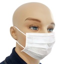 Einmal-Mundschutz weiß, mit runden Latexfreien Ohrschlaufen (50 Stck.)