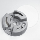 Tischbefestigungsadapter Zum Kleben/Schrauben, grau