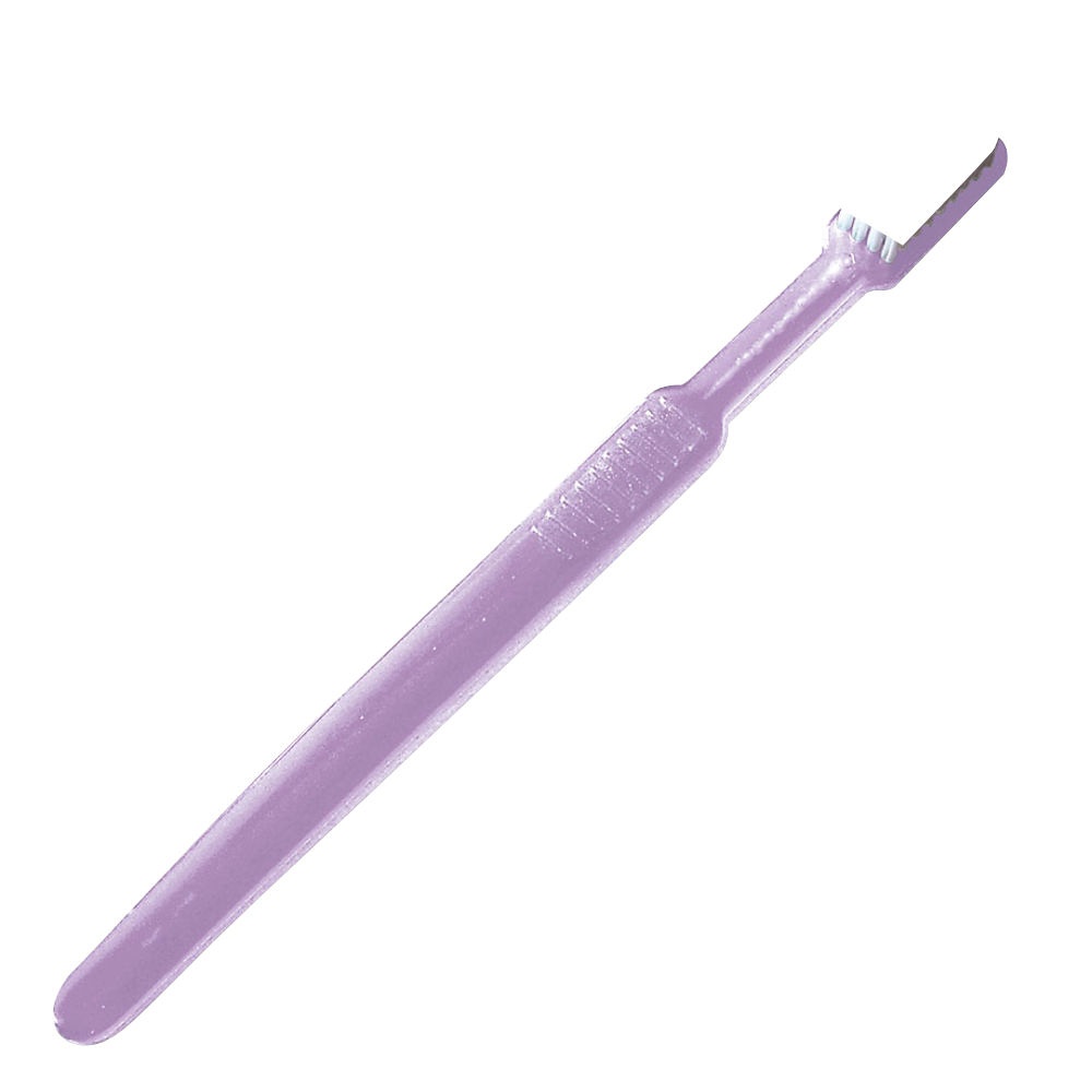 Einmal-Zahnbürsten mit Paste Lila (100 Stck.)