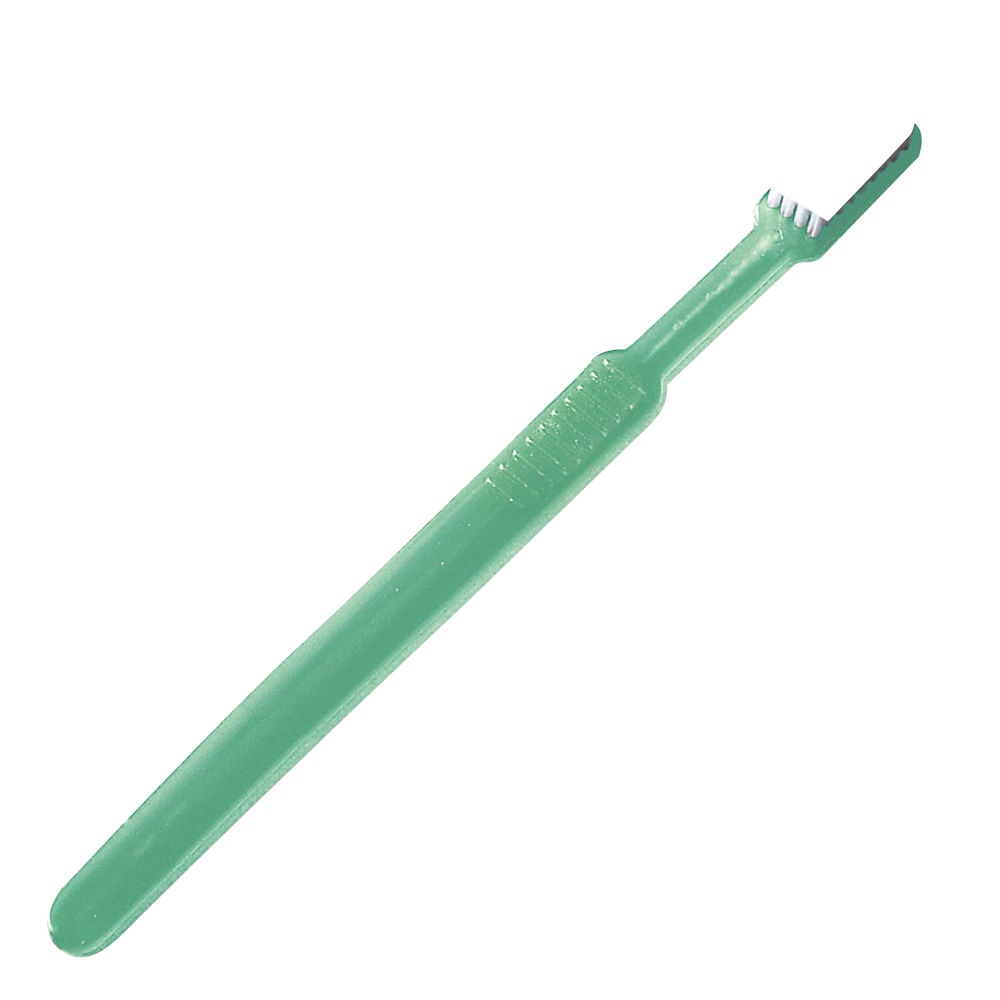 Einmal-Zahnbürsten mit Paste Grün (100 Stck.)