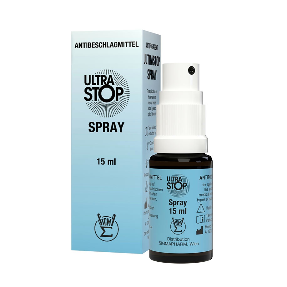 [MEG 220001] ULTRASTOP unsteril 15 ml Sprühflasche, Antibeschlagmittel