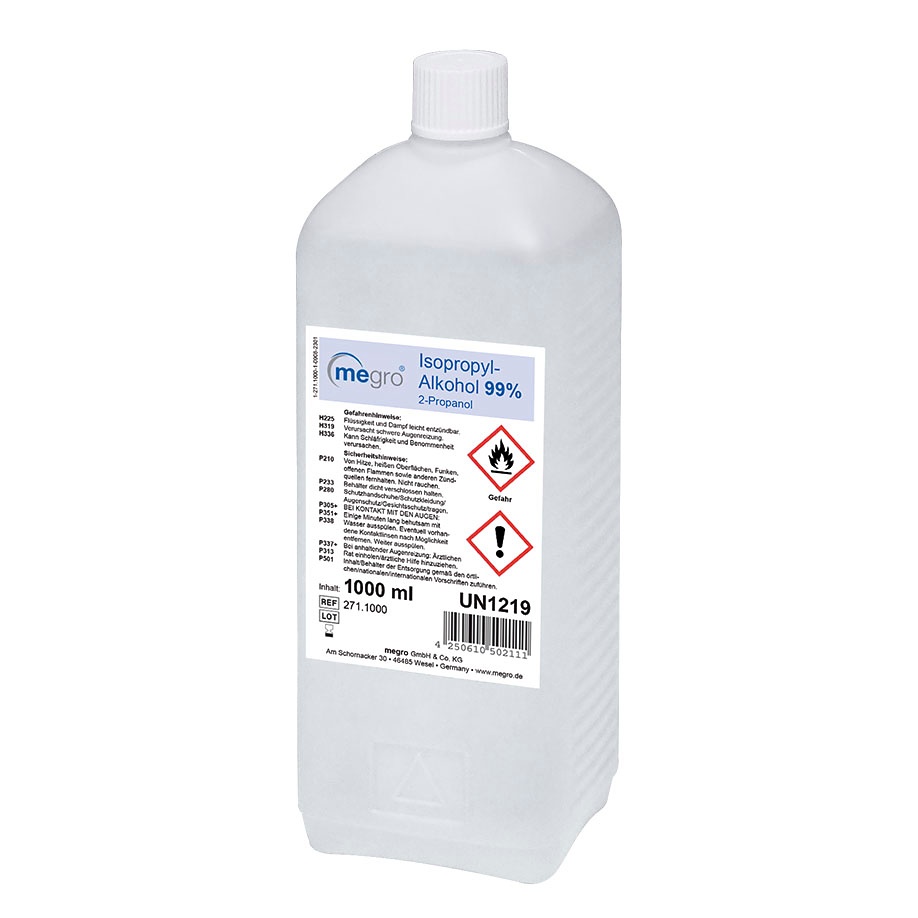 [MEG 271.1000] Isopropyl-Alkohol 99 % 1 Ltr. Lösemittel