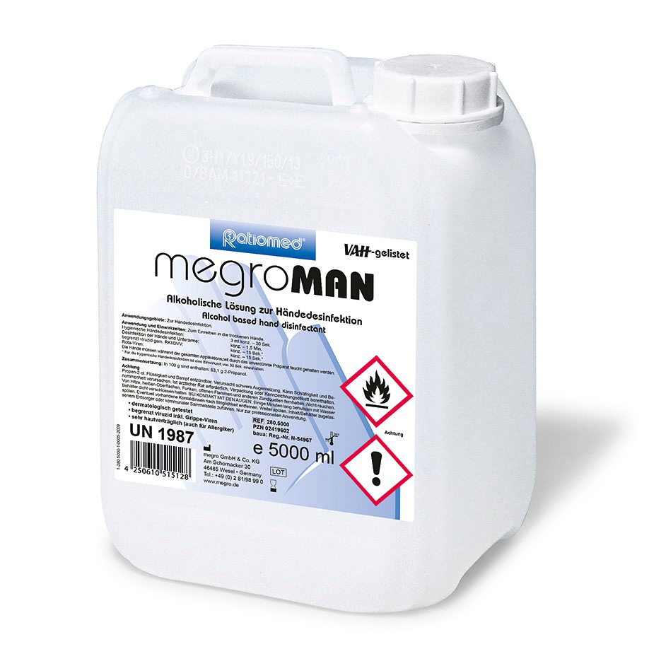[MEG 280.5000] MegroMAN 5 Ltr. Händedesinfektion