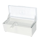 Desinfektionswanne mit Siebkorb und Klarsichtdeckel