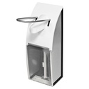 EURO Dosierspender Edelstahl matt gebürstet mit klarer Frontscheibe