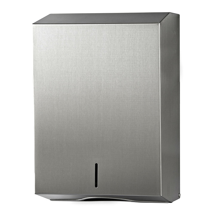 [MEG 289.2000] Falthandtuchspender ratiomed Edelstahl, H 37 x B 25,3 x T 12 cm