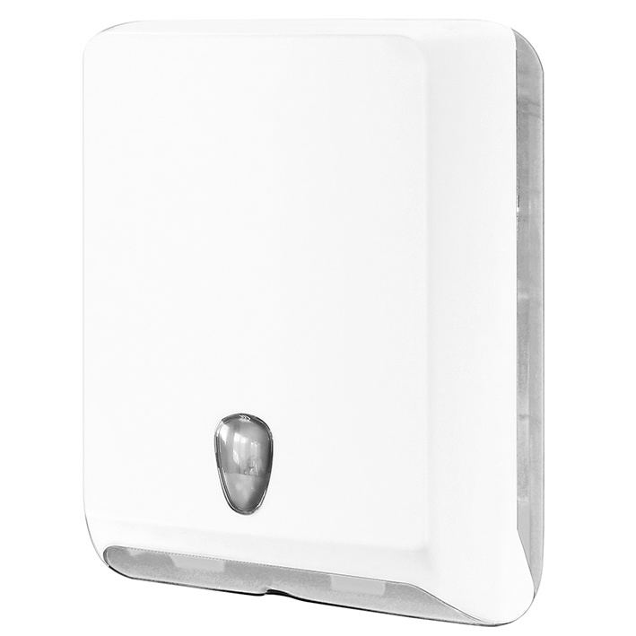 [MEG 289.2006] Falthandtuchspender Kunststoff weiß H 40 x B 29 x T 13 cm