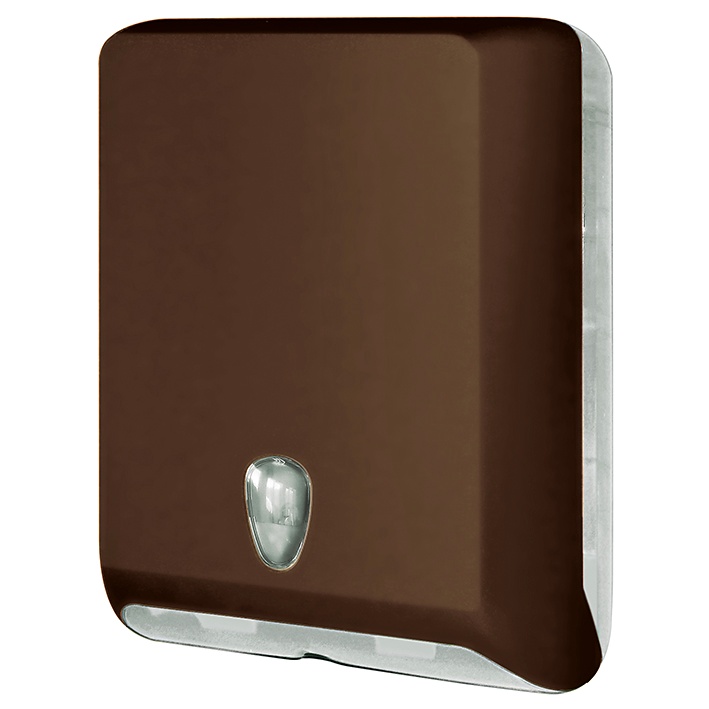 [MEG 289.2009] Falthandtuchspender Kunststoff braun H 40 x B 29 x T 13 cm